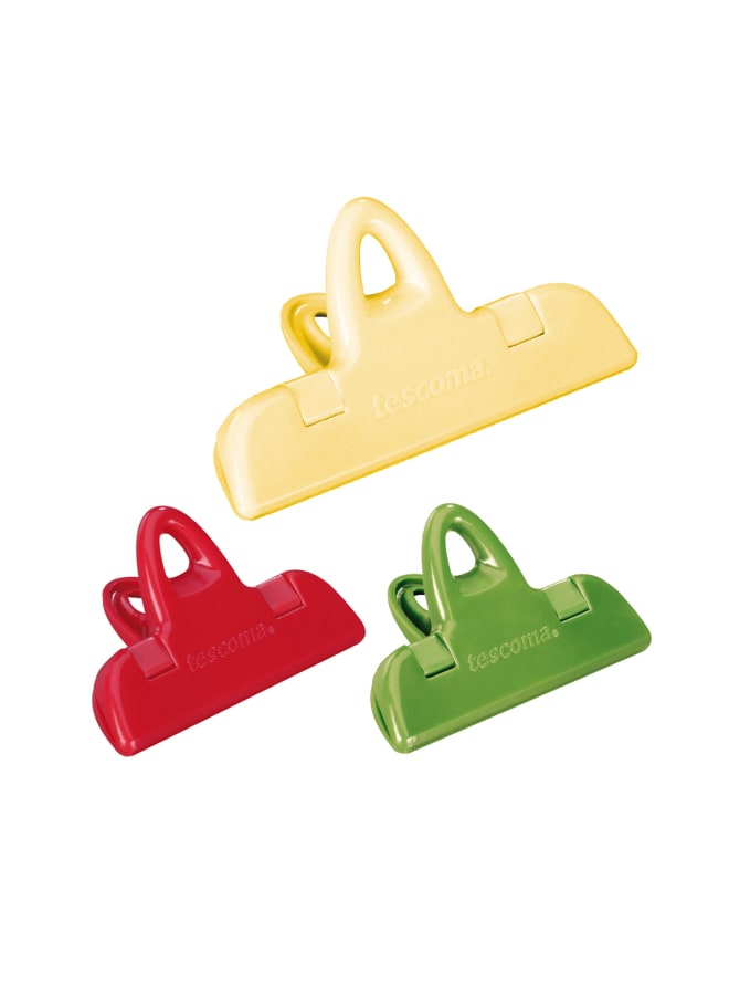 Tescoma Bag Clip 7/11  Cm - 2+1 Pieces Presto